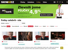 Tablet Screenshot of fotky.showbiz.cz