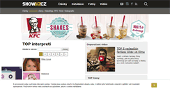 Desktop Screenshot of interpreti.showbiz.cz