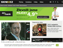 Tablet Screenshot of filmy.showbiz.cz