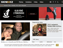 Tablet Screenshot of hudba.showbiz.cz